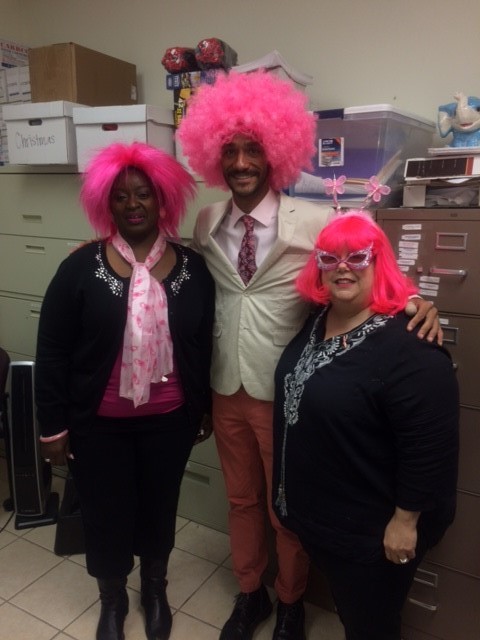 pink wigs breast cancer awareness month
