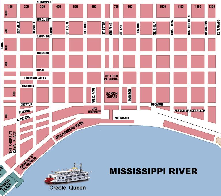 new orleans street map pdf New Orleans Area Maps On The Town new orleans street map pdf